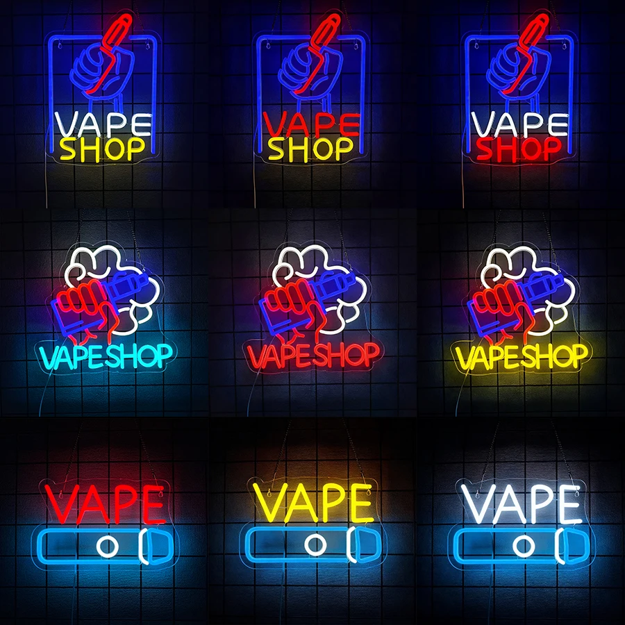 Vaping Store - LED Neon Lights Business Window Sign
