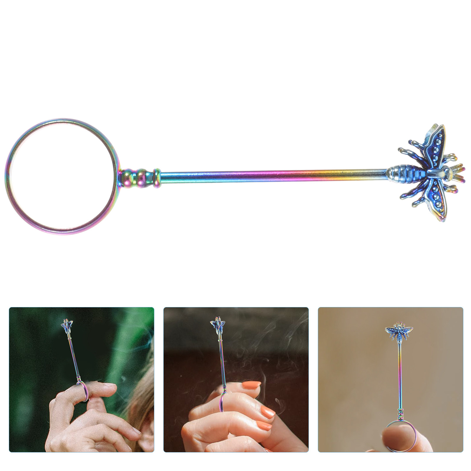 Colorful Insect Cigarette Clip - Vape Ring ulasan dan harga
