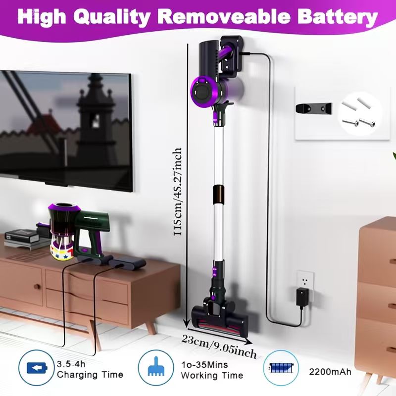 40Kpa Vacuum Cleaner for Home  - Battery Case Storage ulasan dan harga