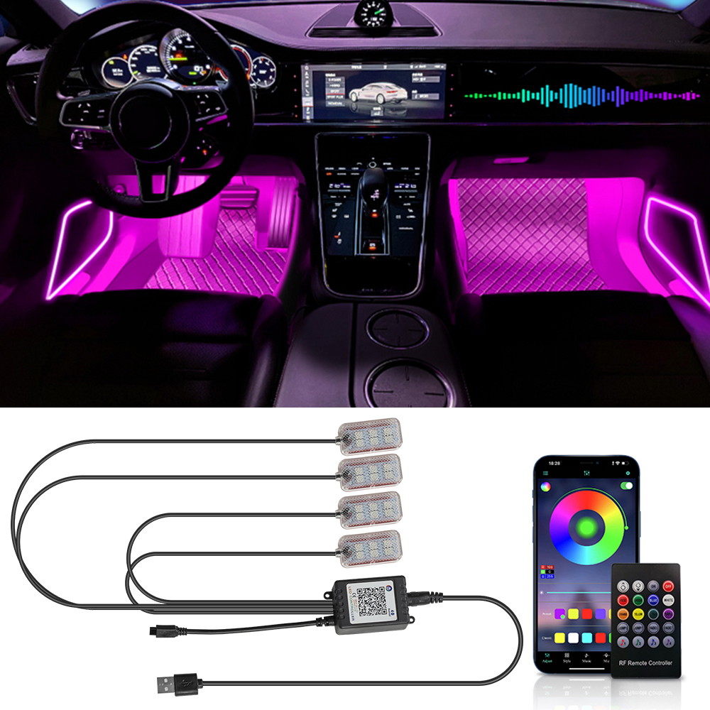Car Led Foot Ambient With USB  - Vape Decoration ulasan dan harga