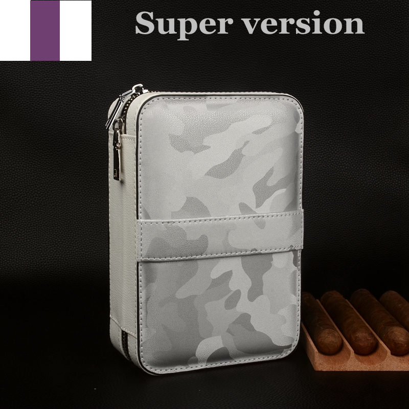 Travel Cigar Case Leather Ciga - Vape Ring ulasan dan harga