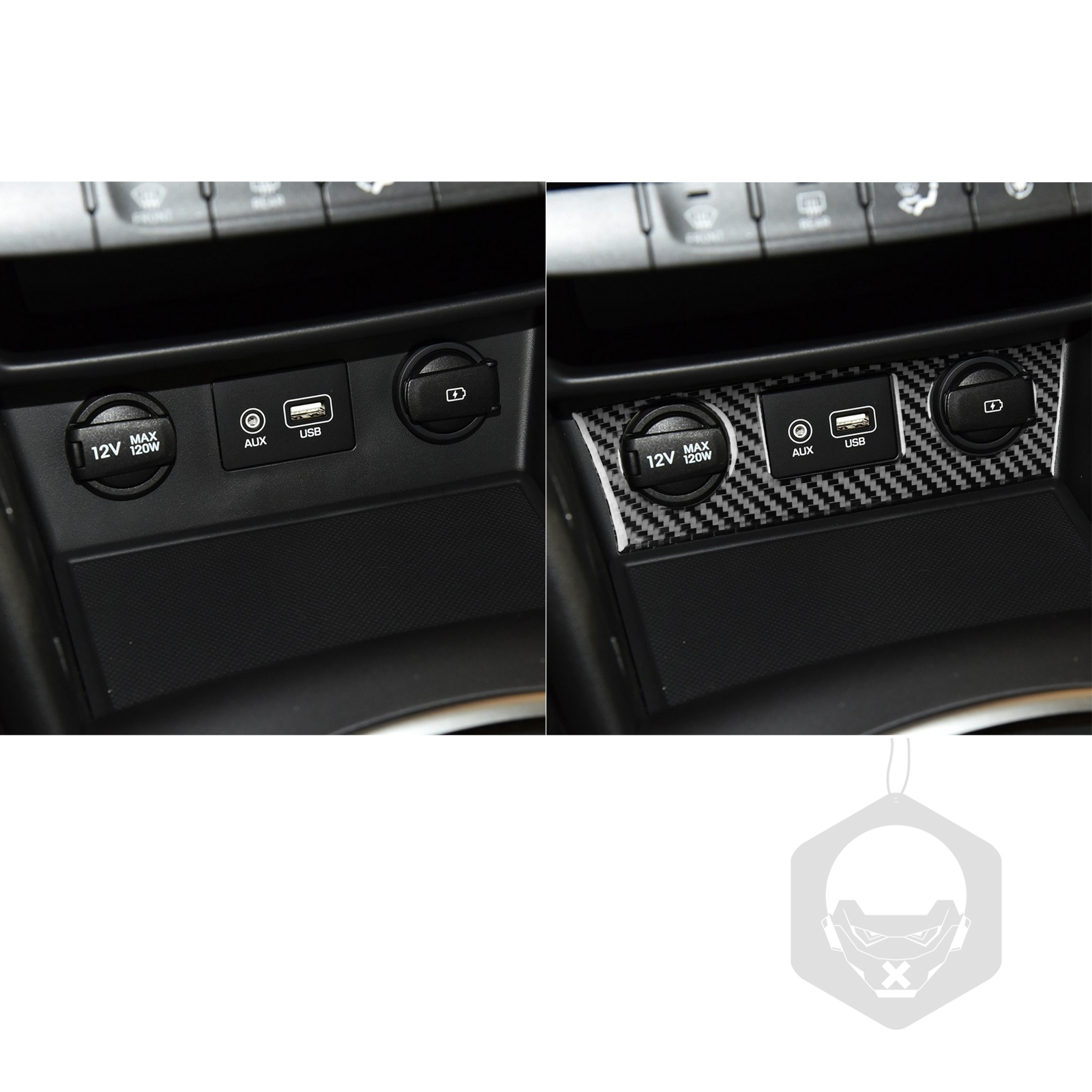 Carbon Fiber Car Accessories C - Vape Decoration ulasan dan harga