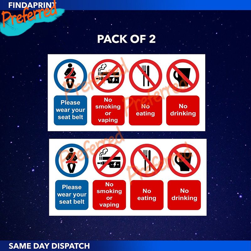 2 X No Smoking Vaping Drinking - Vape Decoration ulasan dan harga