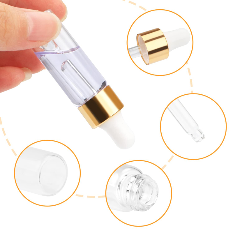5Pcs 1ml/2ml/3ml/5ml Empty Gla - Juice Bottle Dropper ulasan dan harga