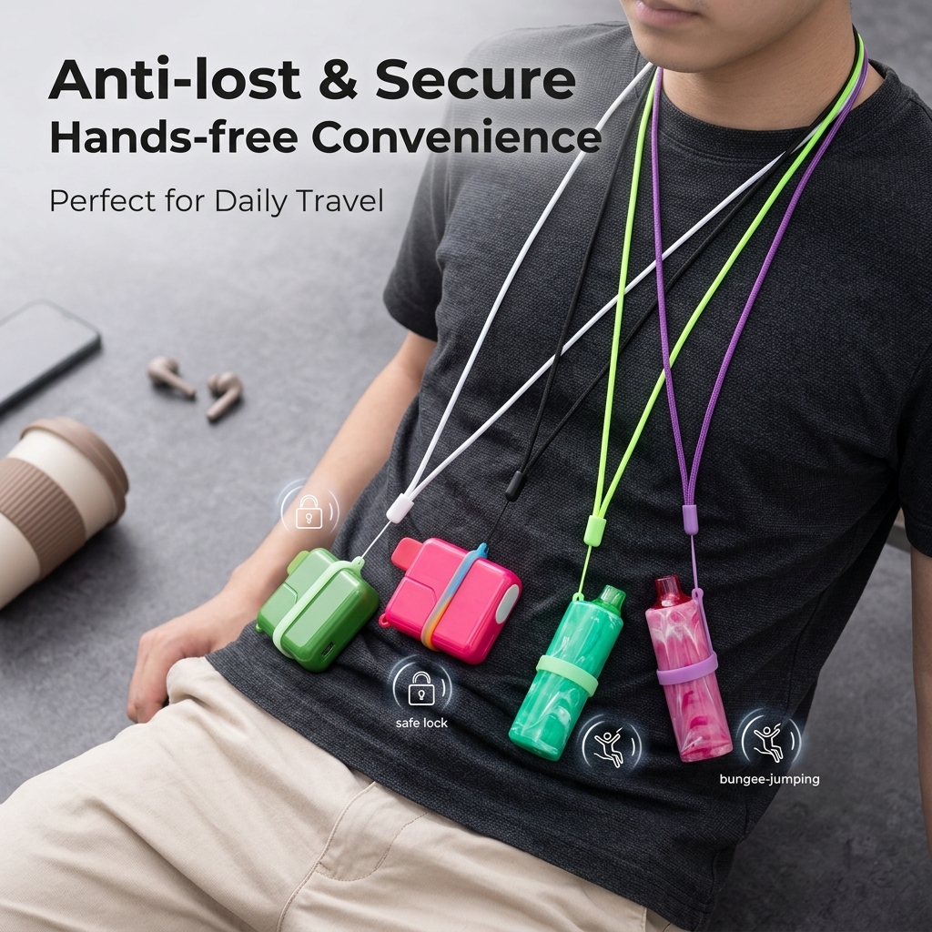 Multi-Color E-cigarette Lanyar - Vape Band Silicone ulasan dan harga