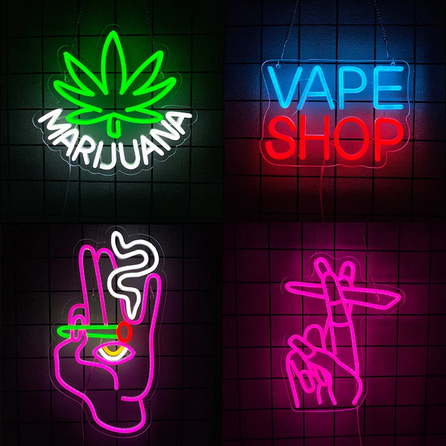 Vape Shop Neon Sign For Wall D - Vaping Shop ulasan dan harga